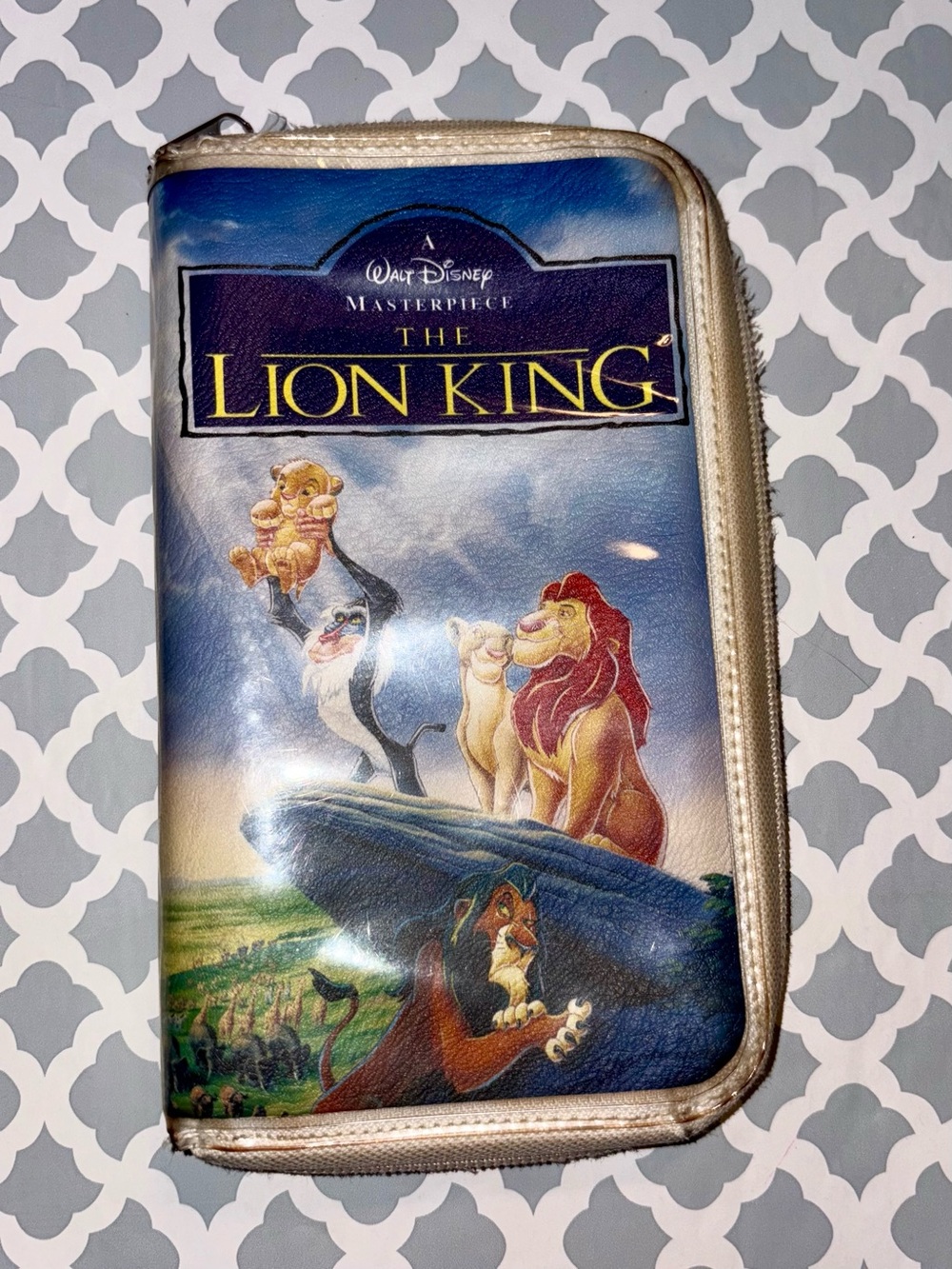Disney Vintage VHS Tape The Lion King Zipper Wallet